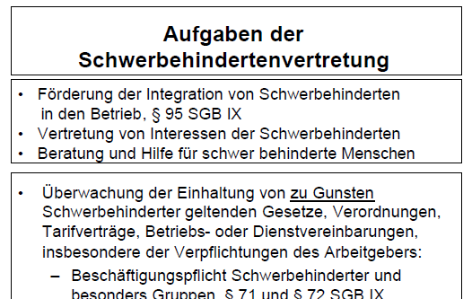 Schwerbehindertenvertretung